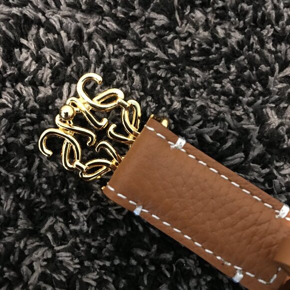 Anagram Belt in Pebble Grain Calfskin 80 - Picture 7 of 7